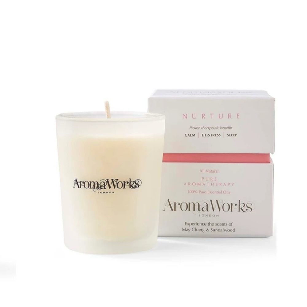 NIB AromaWorks "Nuture" Essential Oils Candle 2.65oz